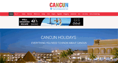 Desktop Screenshot of cancunholidaysinfo.com